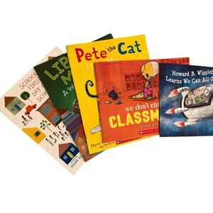 School Themed Paper Picture Book Lot